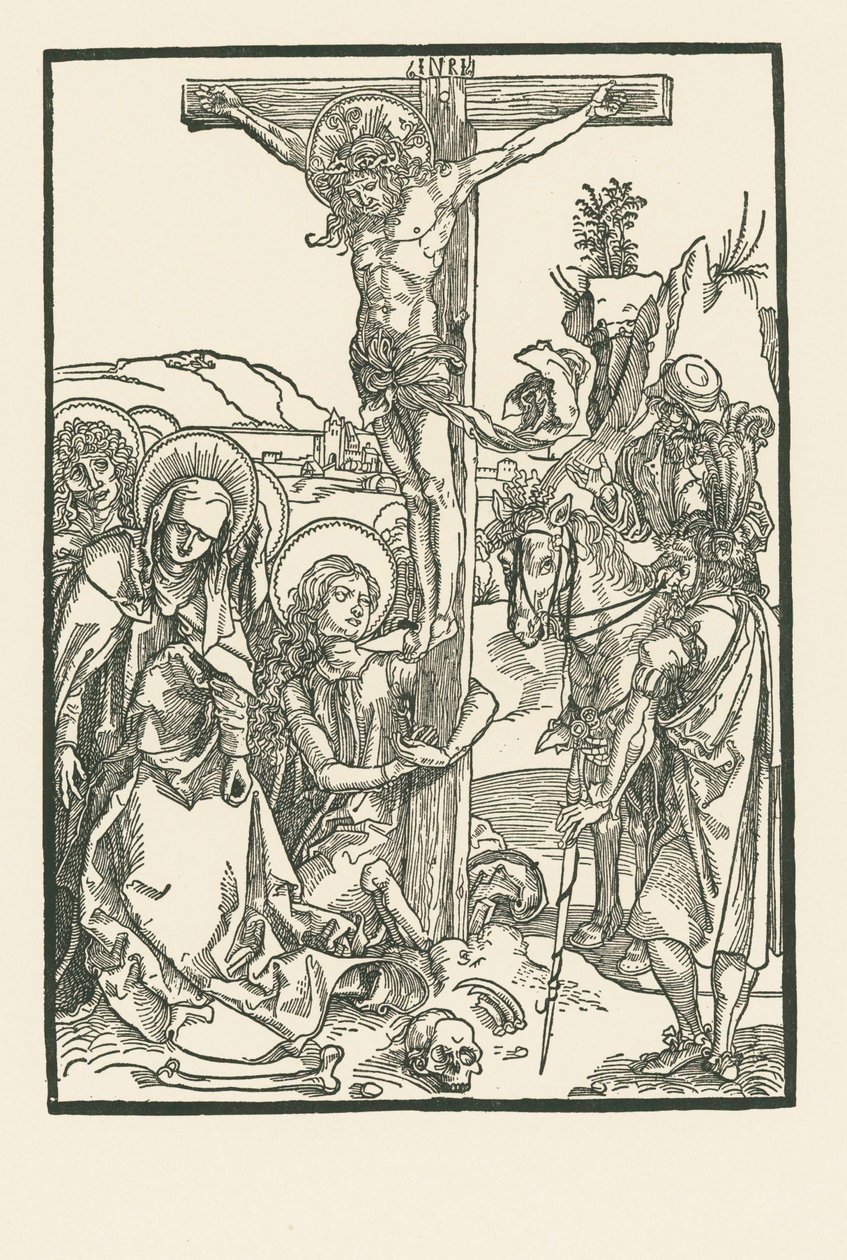 A keresztre feszítés, 1500 körül (fametszet) alkotó: Albrecht Dürer or Duerer