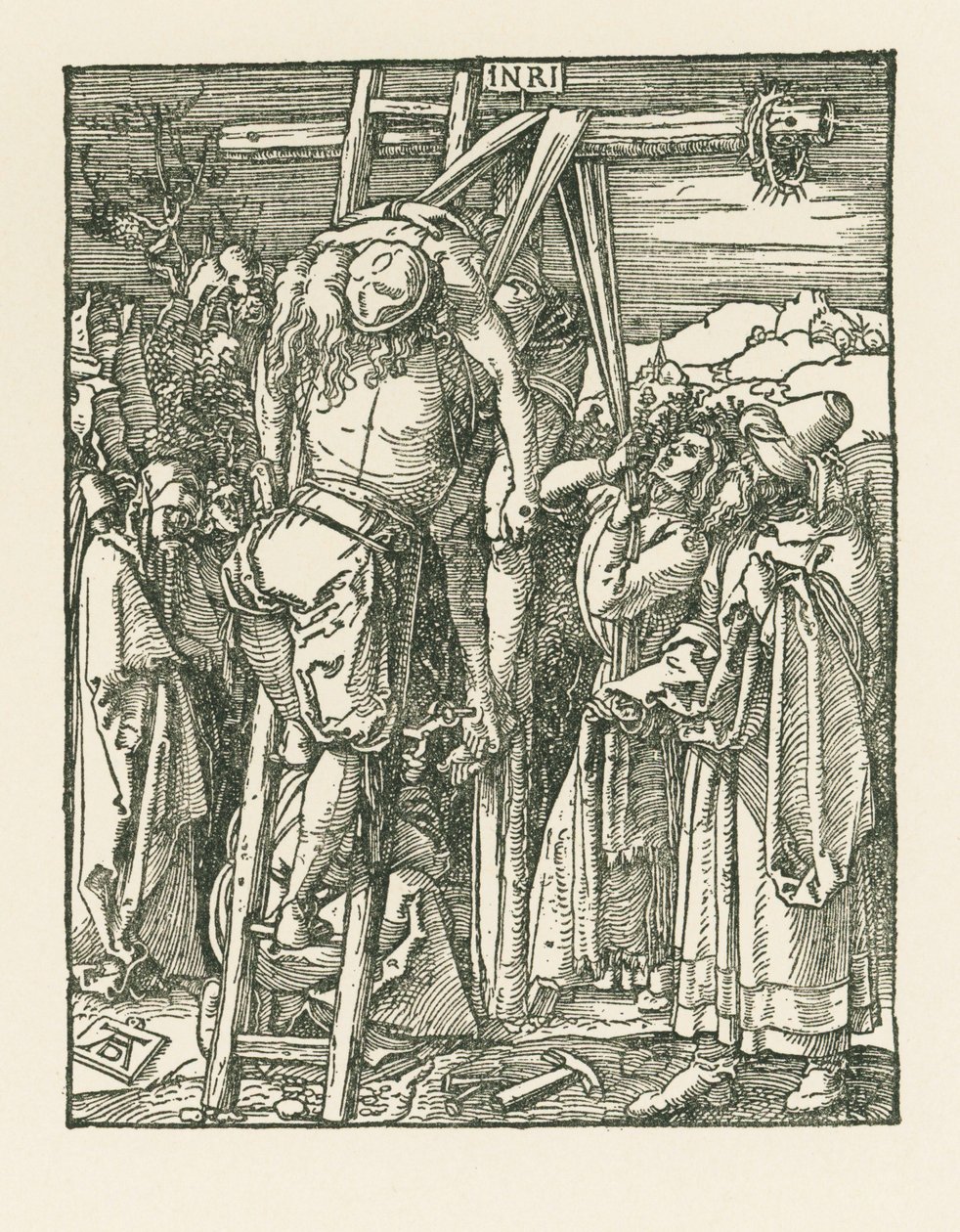 A keresztről való leszállás, 1509-10 körül (fametszet) alkotó: Albrecht Dürer or Duerer