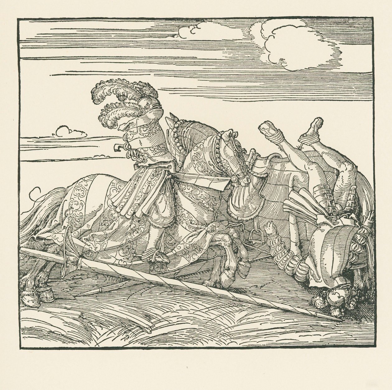 A német torna, 1517-18 körül (fametszet) alkotó: Albrecht Dürer or Duerer