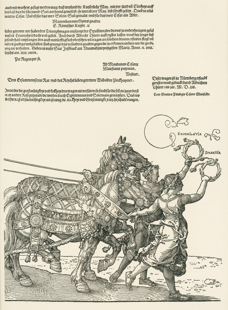 A nagy diadalmas autó alkotó: Albrecht Dürer or Duerer