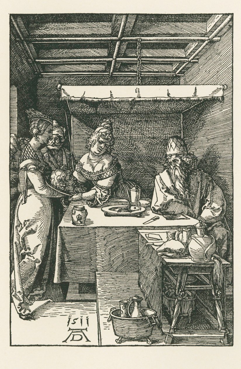 Keresztelő Szent János fejét Heródes elé viszik. alkotó: Albrecht Dürer or Duerer