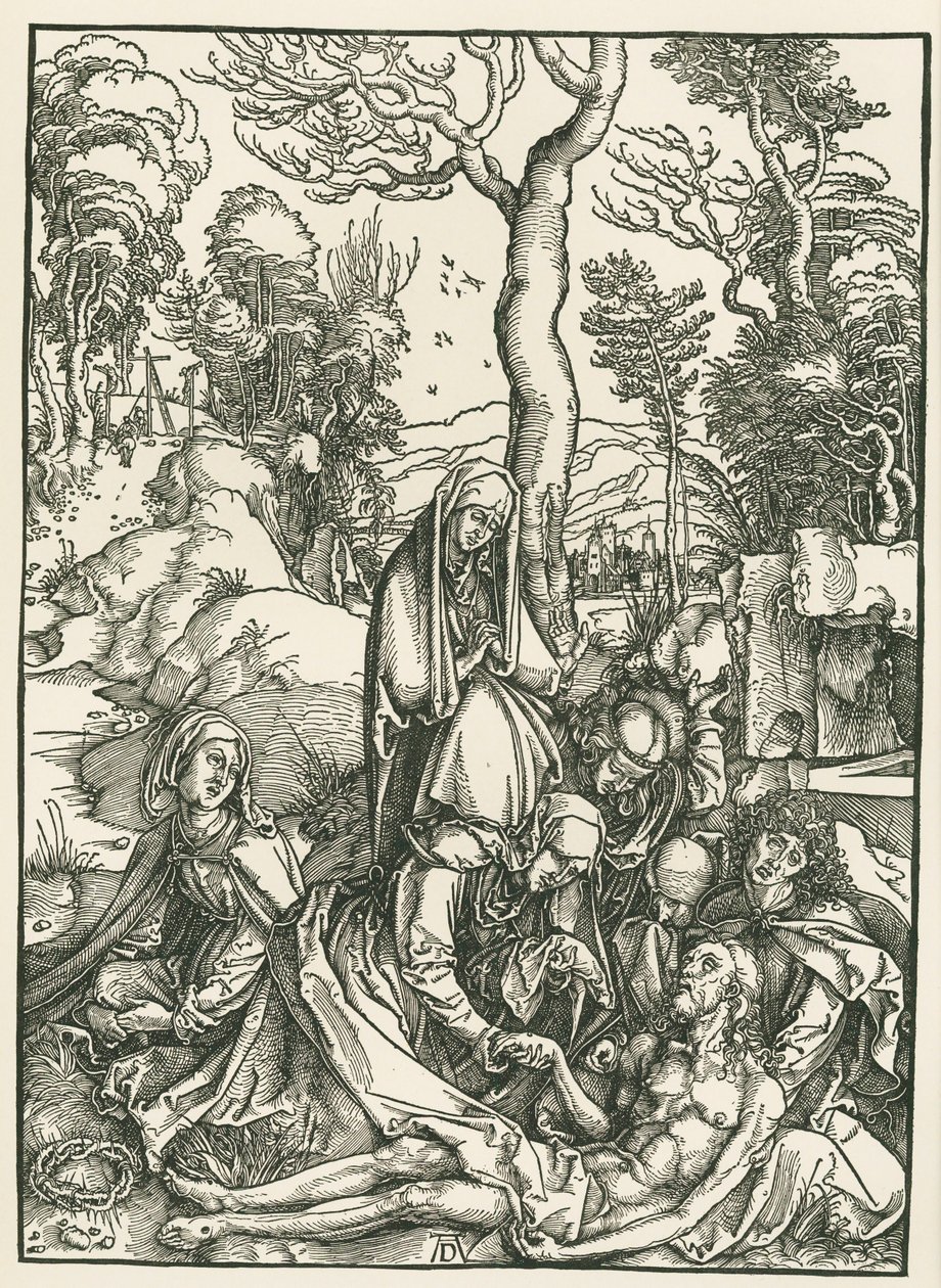 Krisztus siratása, 1498-99 körül (fametszet) alkotó: Albrecht Dürer or Duerer