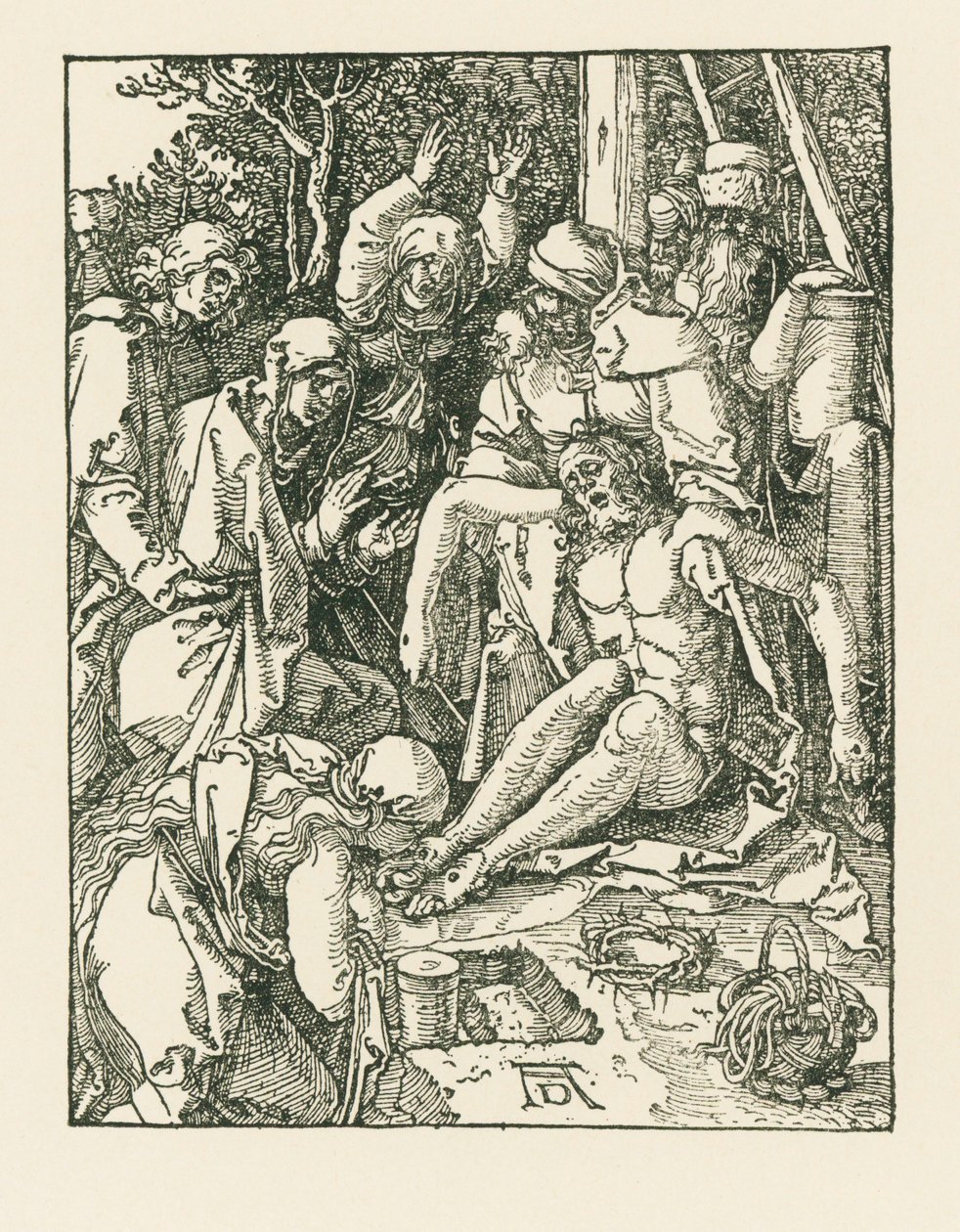 Krisztus siratása, 1509-10 körül (fametszet) alkotó: Albrecht Dürer or Duerer