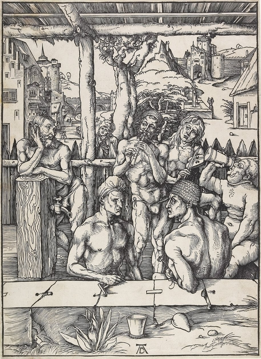A Férfifürdő c. 1496-1497 alkotó: Albrecht Dürer