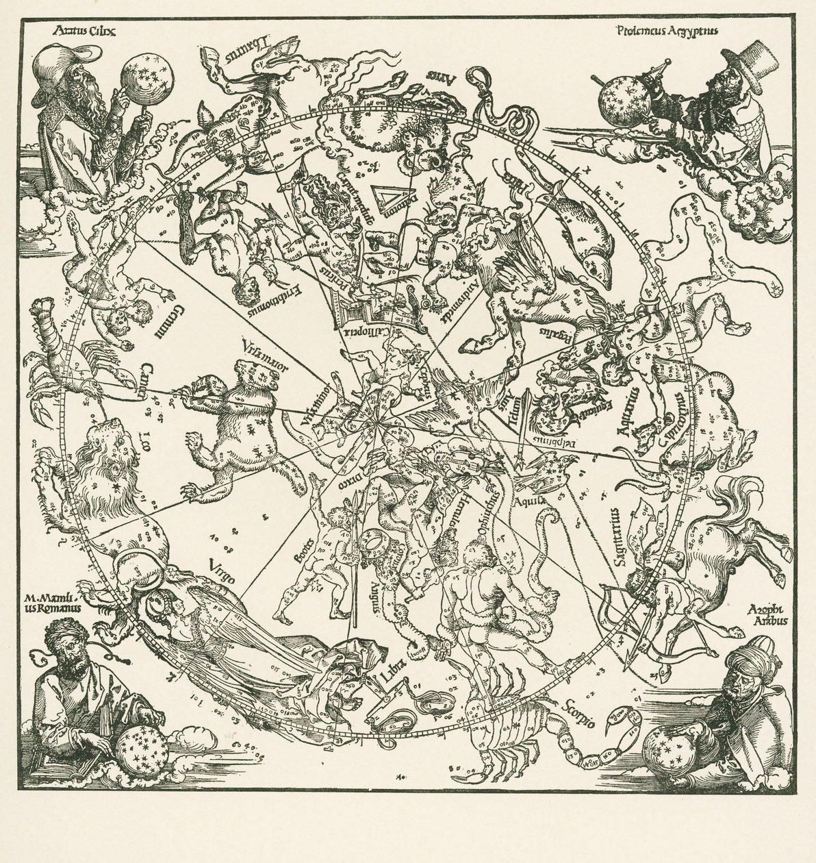 A Földgömb északi féltekéje alkotó: Albrecht Dürer or Duerer