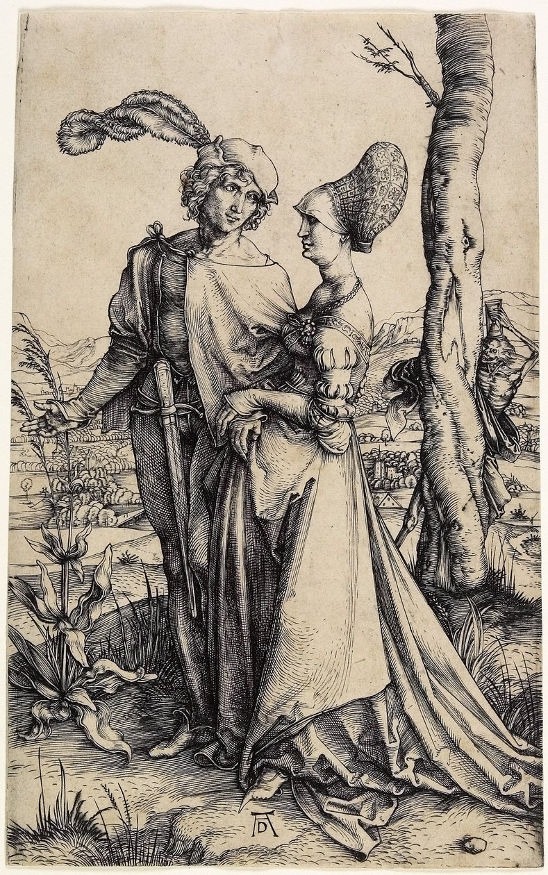 A sétány, c. 1496 alkotó: Albrecht Dürer