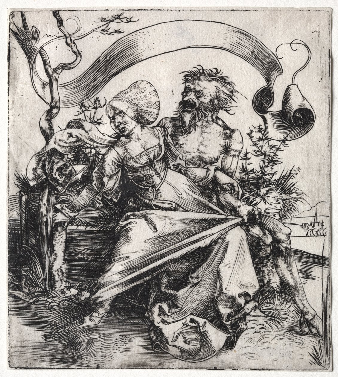 The Ravisher, c. 1495 (metszet) alkotó: Albrecht Dürer or Duerer