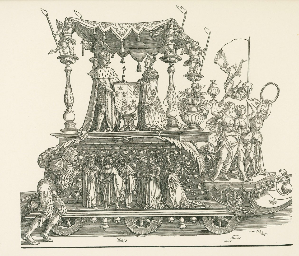 A kis diadalmas kocsi vagy a burgundi házasság alkotó: Albrecht Dürer or Duerer