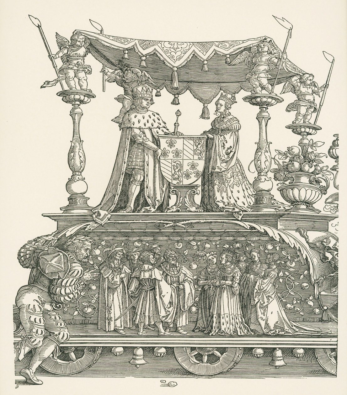 A kis diadalmas kocsi vagy a burgundi házasság alkotó: Albrecht Dürer or Duerer