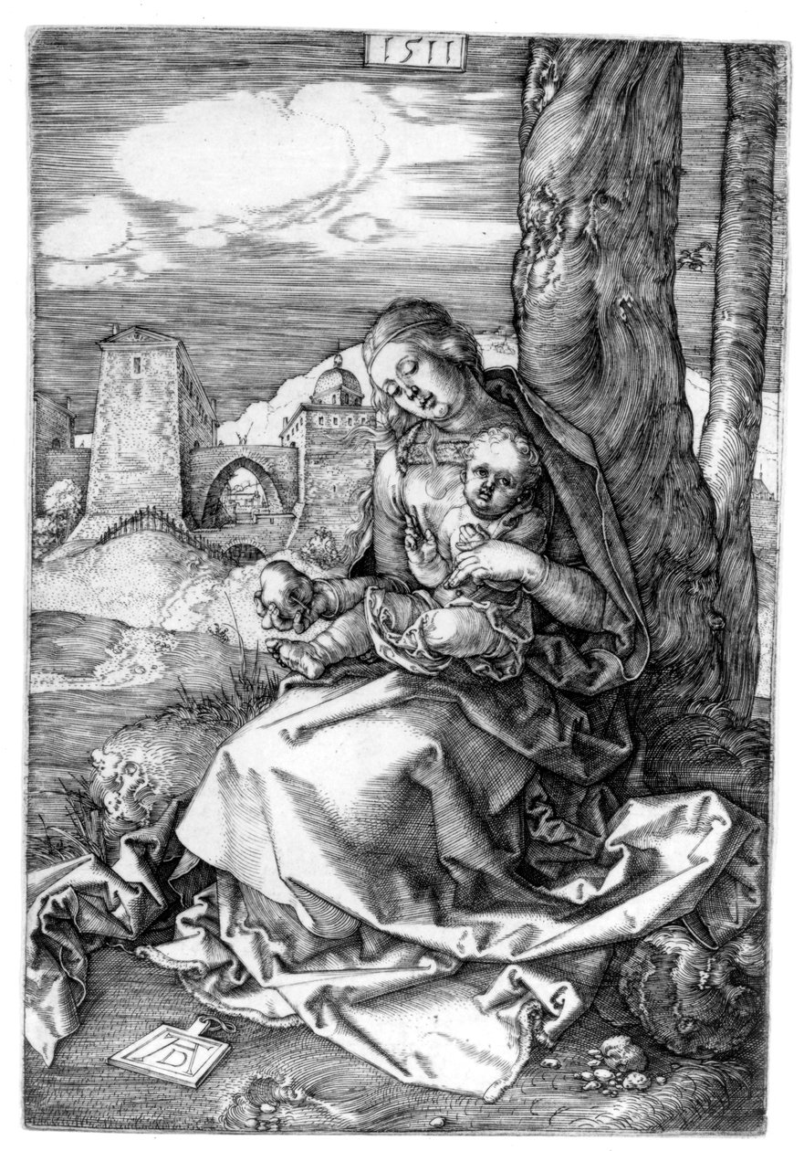 Szűz és gyermek a körtével alkotó: Albrecht Dürer