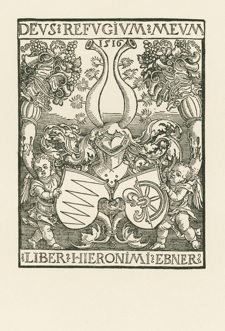 Hieronymus Ebner könyvtáblája alkotó: Albrecht Dürer or Duerer