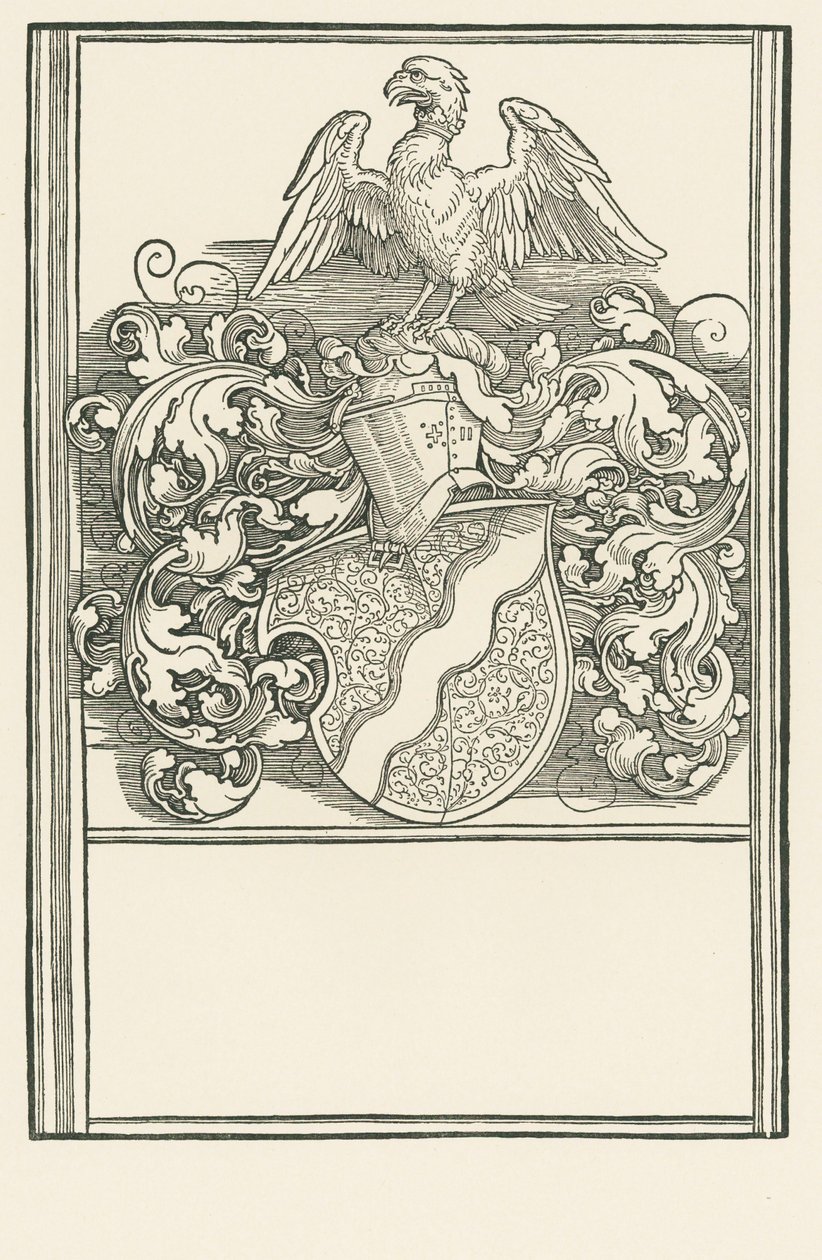 Michael Behaim címere, 1518-20 körül (fametszet) alkotó: Albrecht Dürer or Duerer