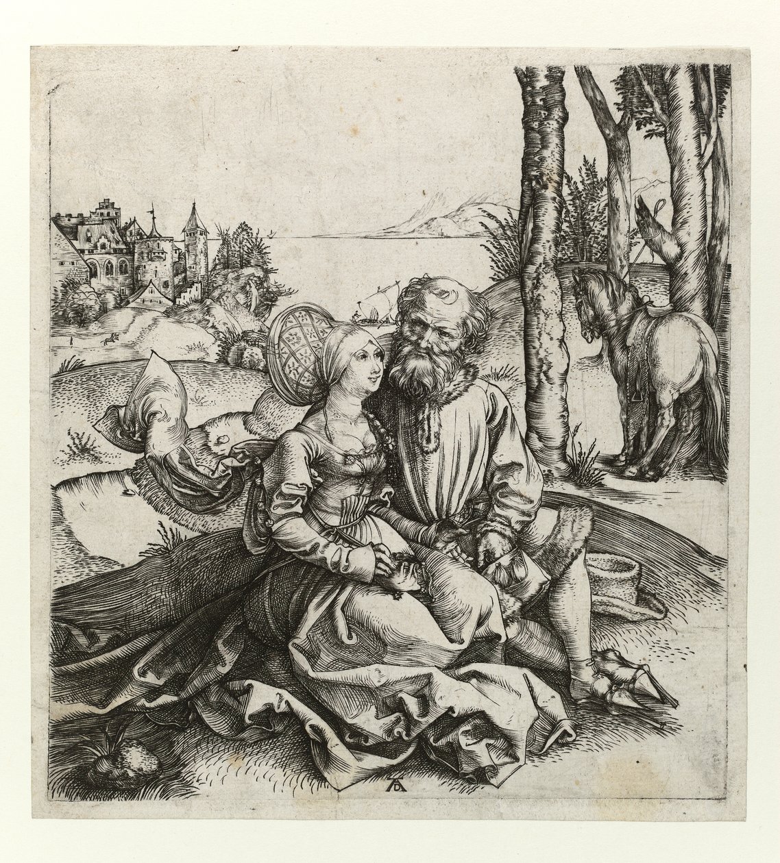 A rosszul összeválogatott pár, 1495 körül alkotó: Albrecht Dürer