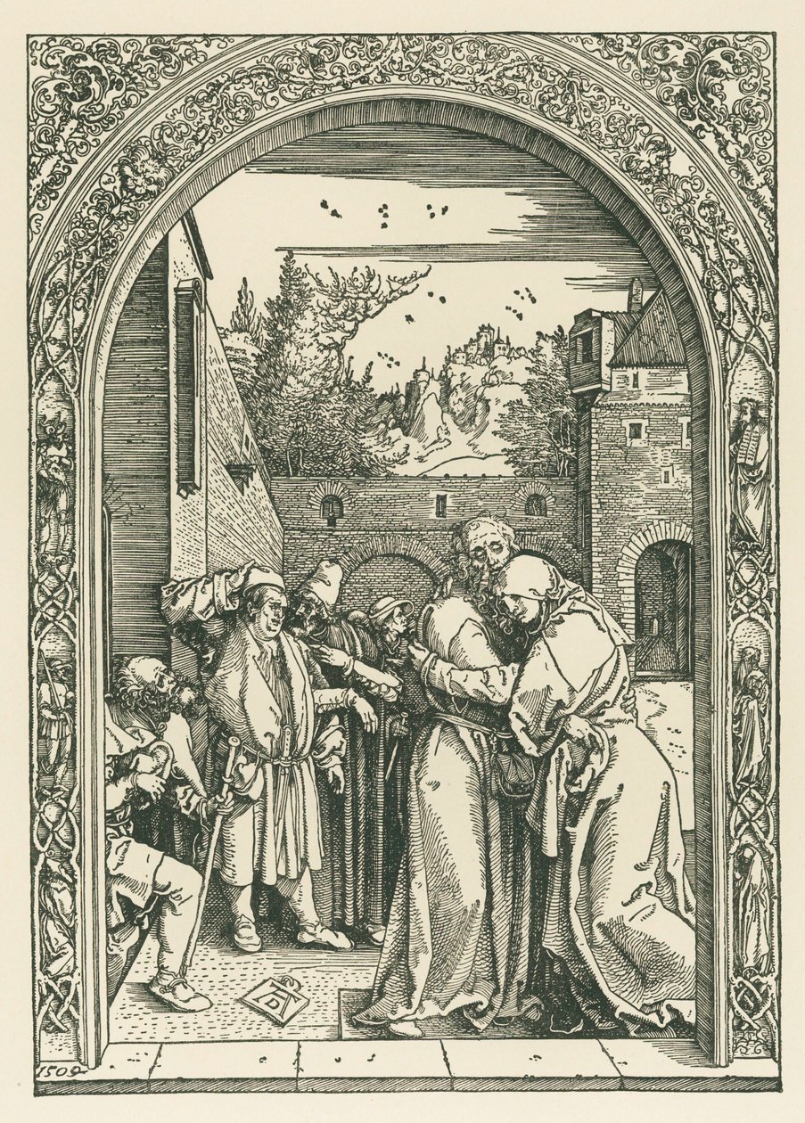 Joachim és Anna találkozása az Aranykapunál alkotó: Albrecht Dürer or Duerer
