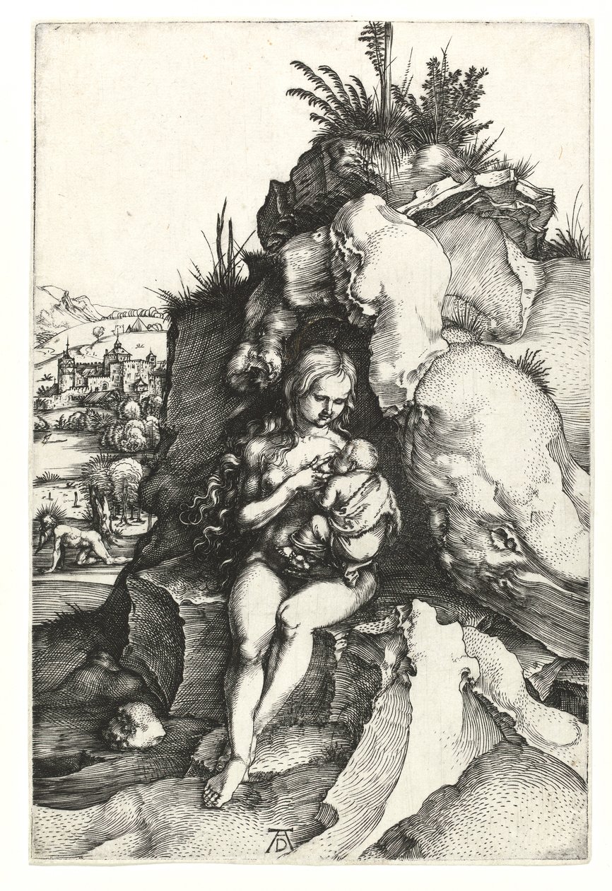Aranyszájú Szent János bűnbánata, 1496 alkotó: Albrecht Dürer
