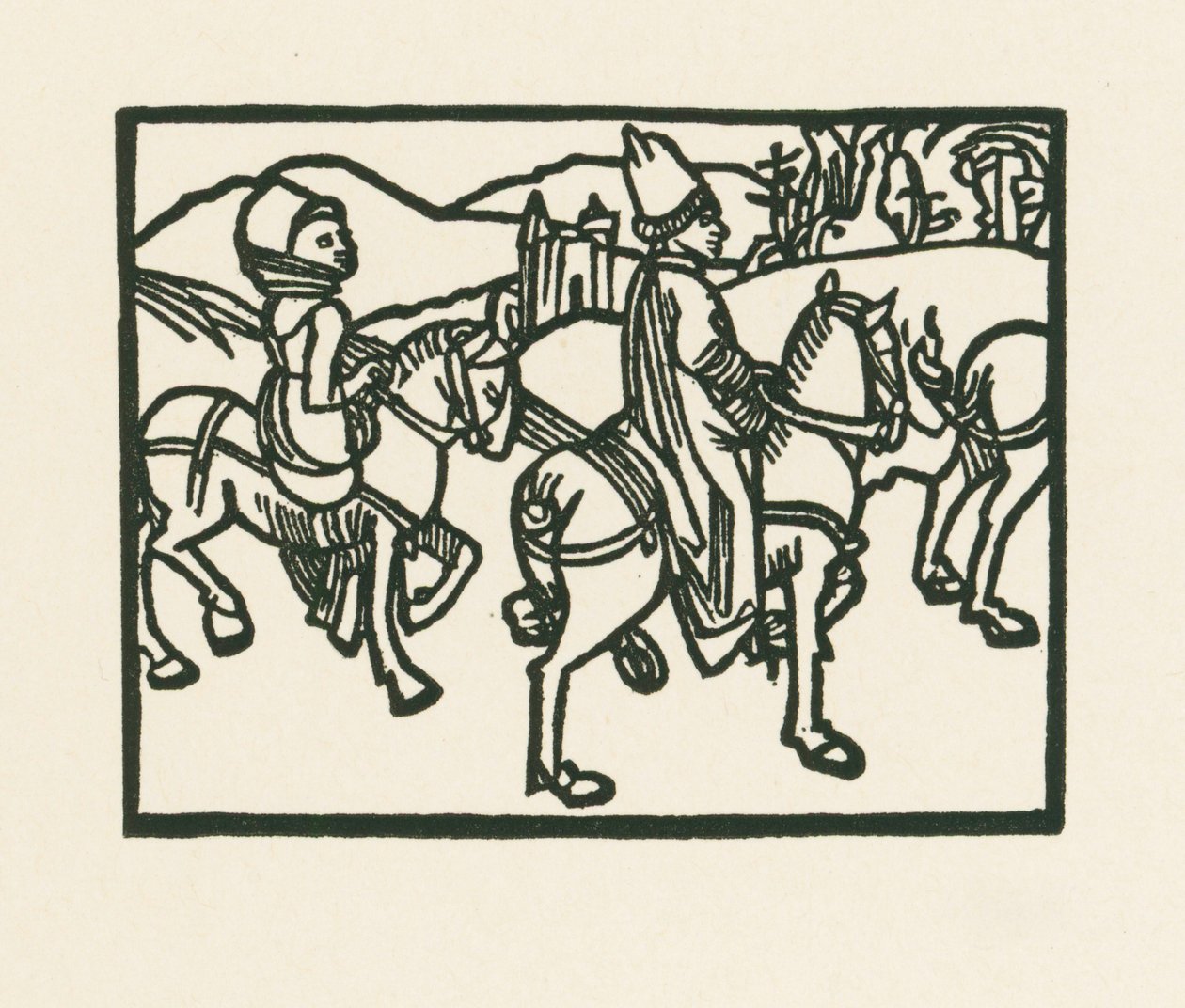 A herceg lóháton, 1489-90 körül (fametszet) alkotó: Albrecht Dürer or Duerer
