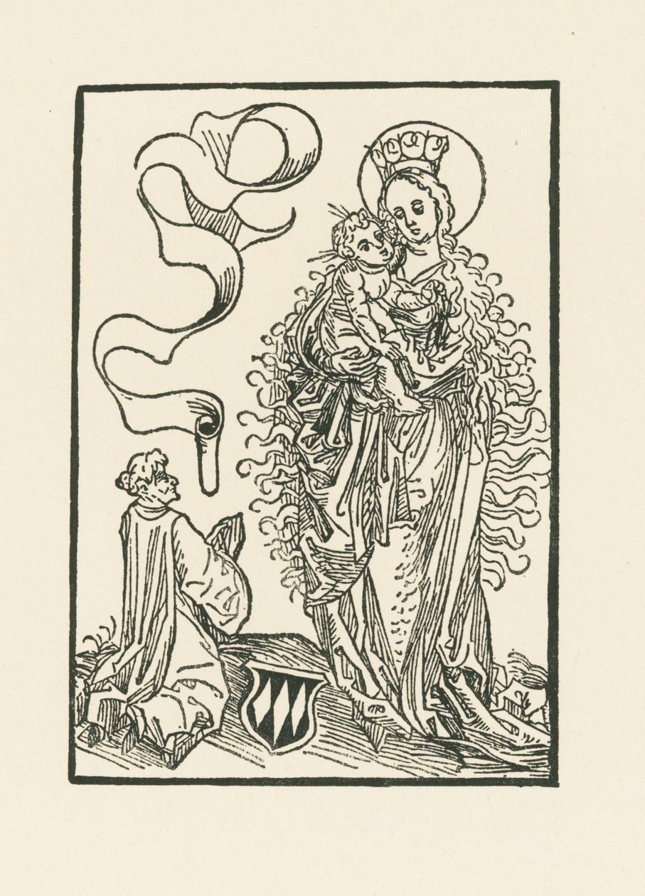 Albrecht von Bonstetten által imádott Szűz Mária alkotó: Albrecht Dürer or Duerer