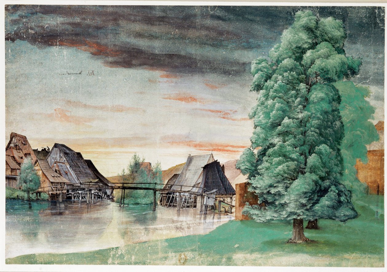 Weidenmuehle - Malom a fűzfák alatt alkotó: Albrecht Dürer or Duerer