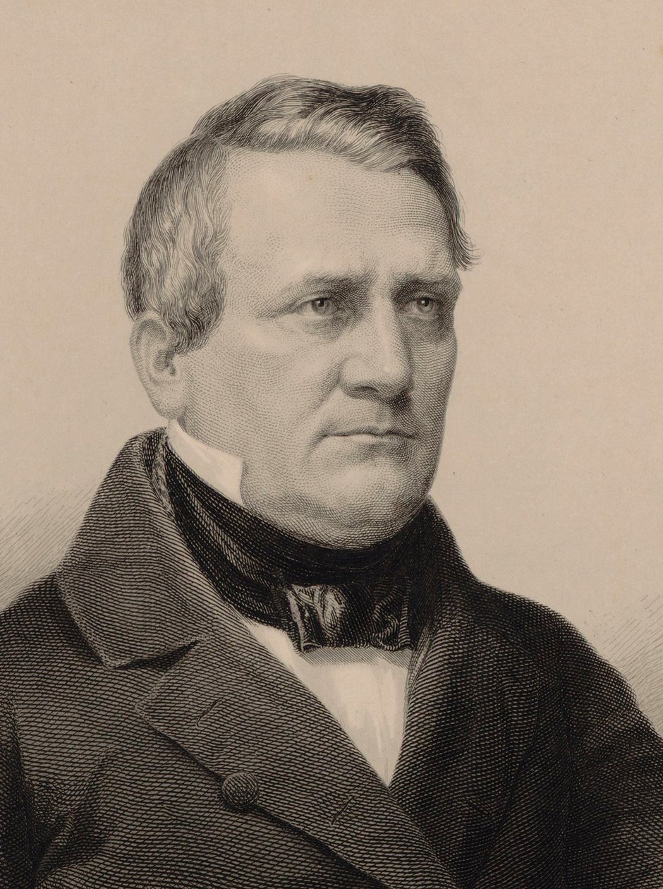 Franz Lachner zeneszerző portréja 1803-1890, 1850. alkotó: Albrecht Fürchtegott Schultheiss