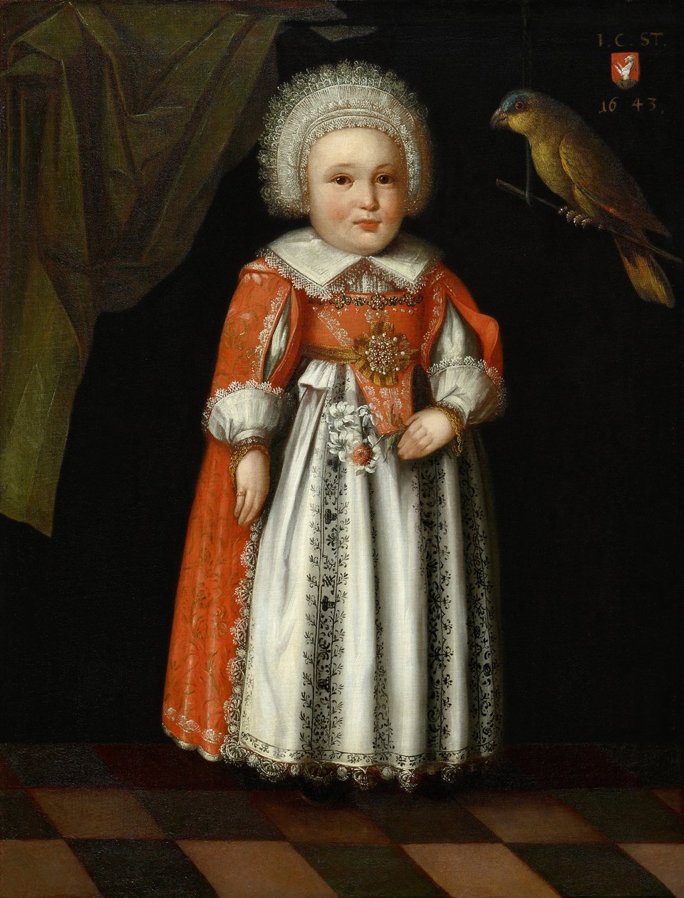 Johanna Katharina Steiger, 2 éves, 1643 alkotó: Albrecht Kauw
