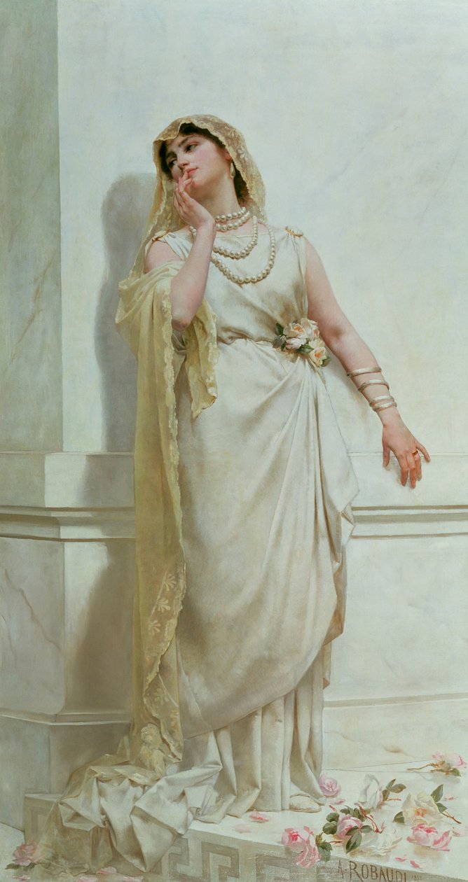 A fiatal menyasszony, 1883 alkotó: Alcide Theophile Robaudi