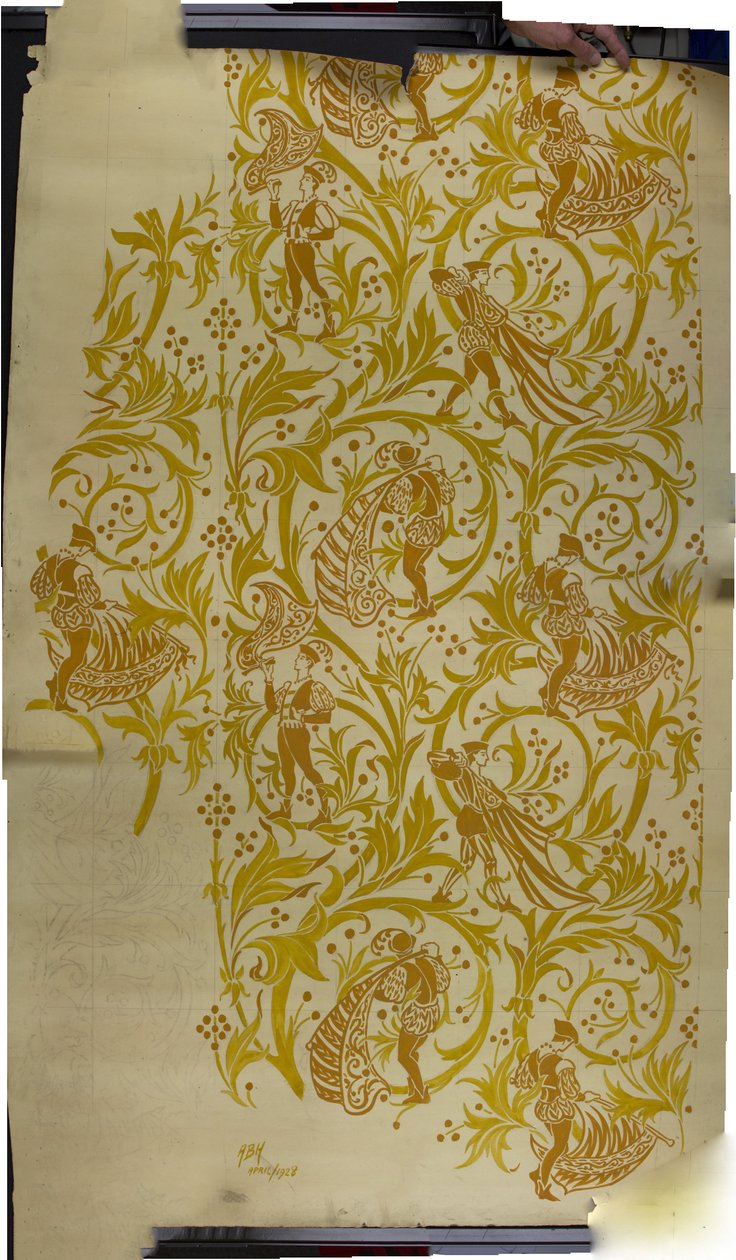 A Palio, dátum nélküli (gouache papíron) alkotó: Alec Hunter