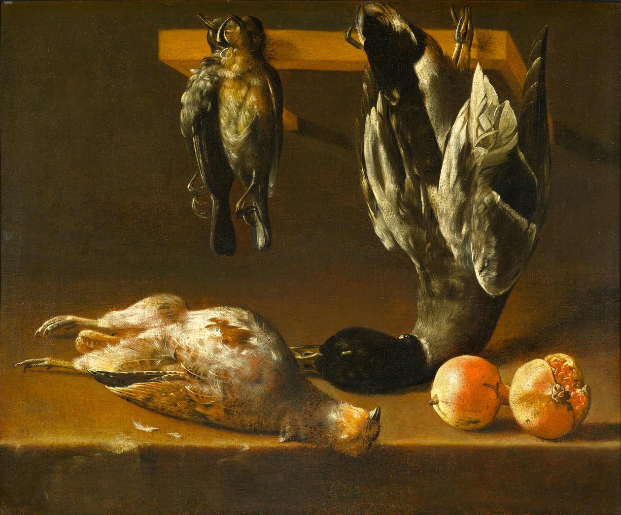Csendélet szárnyassal és gránátalmával, 1620-1640 körül alkotó: Alejandro de Loarte
