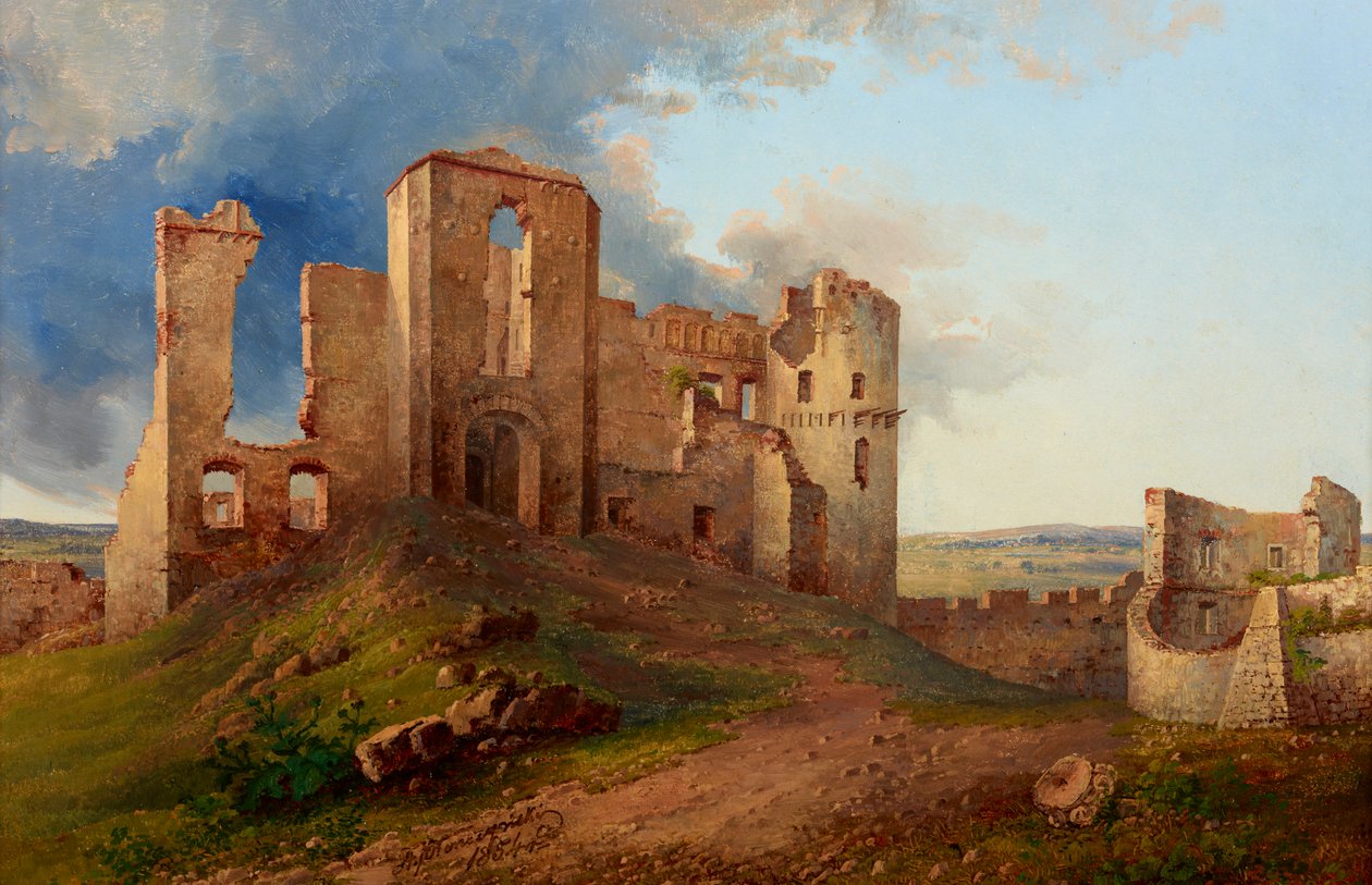 A Tenczyn-kastély romjai alkotó: Aleksander Płonczyński