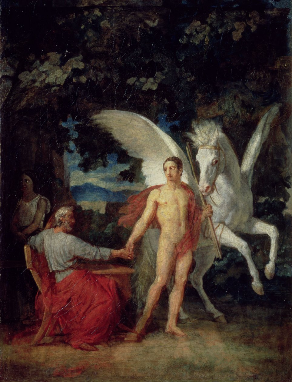 Bellerophon Leaving to Fight the Chimera, 1829 alkotó: Aleksandr Andreevich Ivanov
