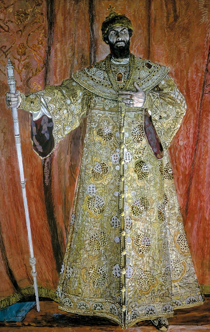 Feodor Chaliapin arcképe Borisz Godunov szerepében alkotó: Aleksandr Jakovlevic Golovin