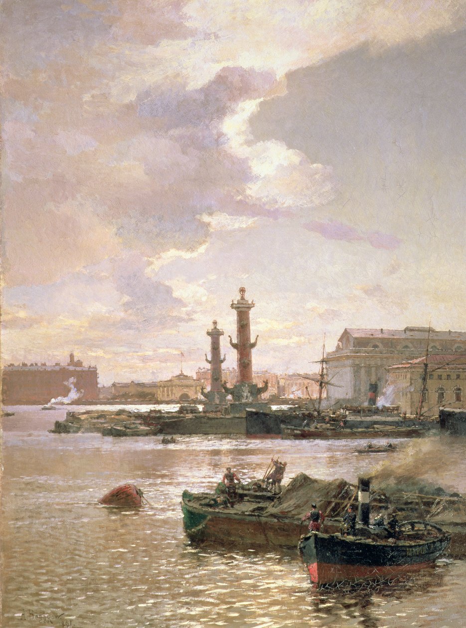 tőzsde Szentpéterváron, 1891 alkotó: Aleksandr Karlovich Beggrov