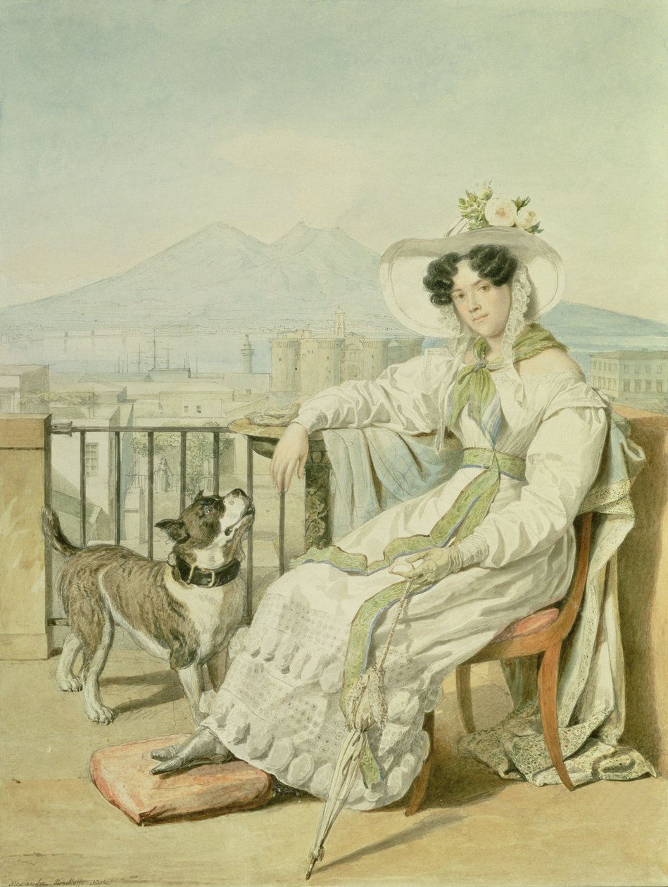 Natalia Golitsin hercegnő portréja, 1822-26 alkotó: Aleksandr Pavlovich Bryullov