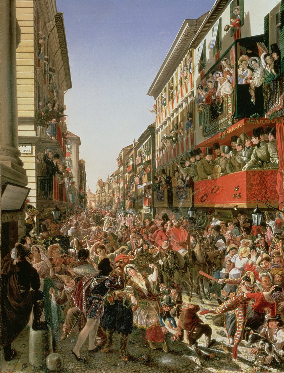 Karnevál Rómában, 1839 alkotó: Aleksandr Petrovich Myasoedov