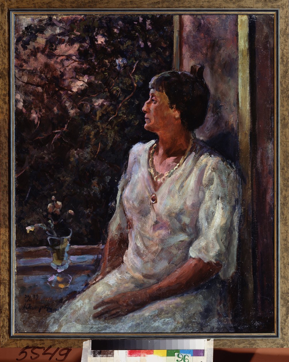 Anna Akhmatova (Akhmatova) költőnő (1889-1966) portréja alkotó: Aleksandr Aleksandrovich Osmerkin