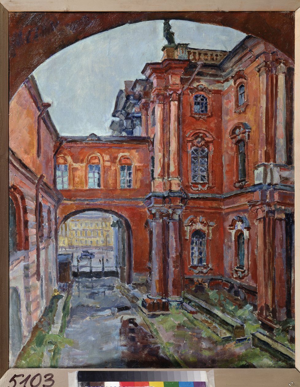 A remeteség belső udvara (Szentpétervár) alkotó: Aleksandr Aleksandrovich Osmerkin