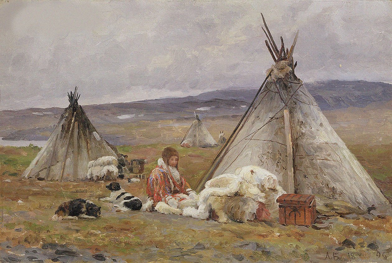 A nyenyec pedig egy kicsit (de nomádisátor). Új Föld Izland alkotó: Aleksandr Alekseevich Borisov