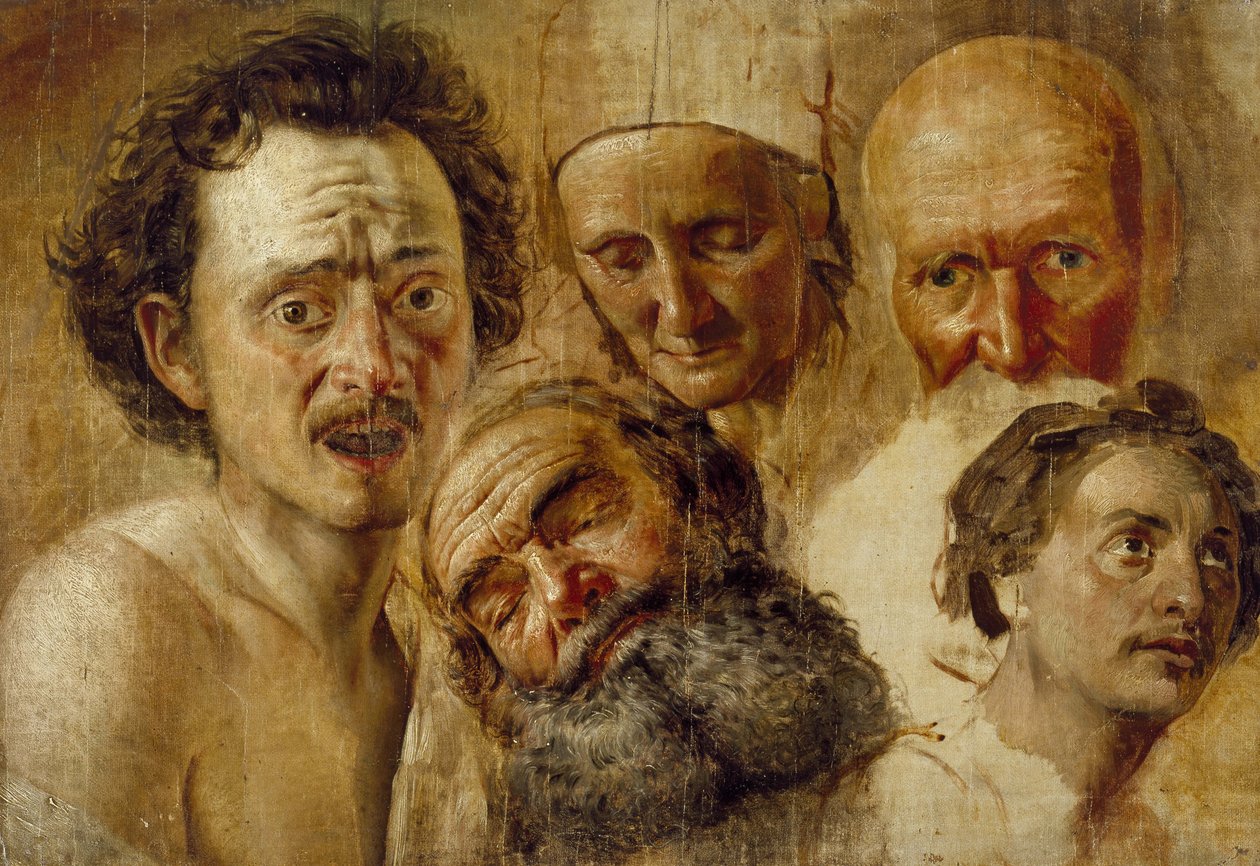 Tanulmány a fejekről, c. 1830 alkotó: Aleksandr Andreevich Ivanov