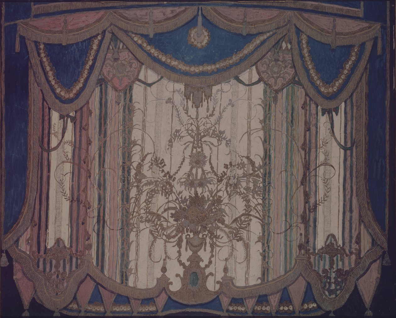 Függönyterv M. Lermontov Álarcos színdarabjához, 1917 alkotó: Aleksandr Jakovlevic Golovin