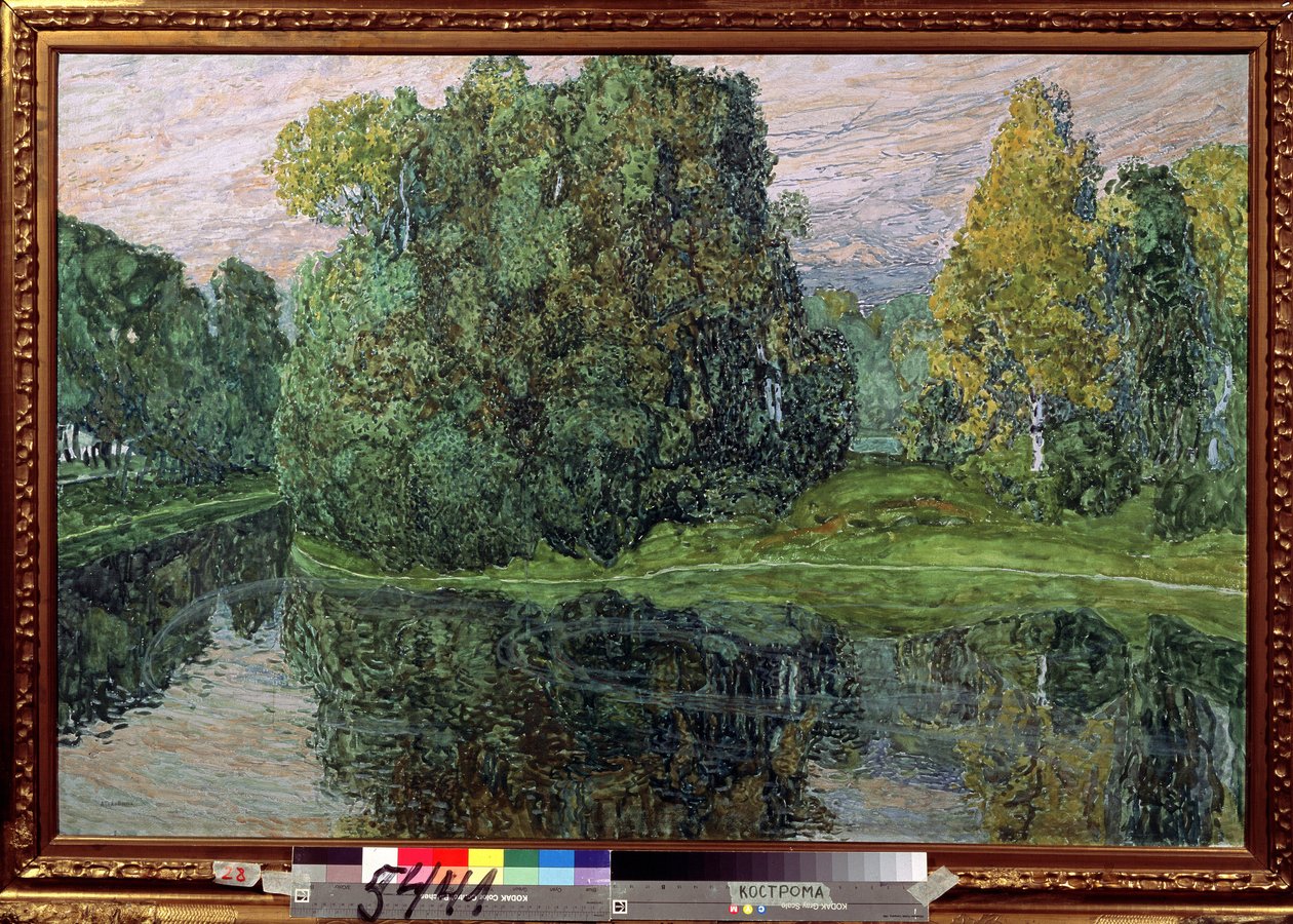 Sziget (Sziget). Alekszandr Jakolevics Golovin (Golovin Sándor) (1863-1930) festménye, gouache és pasztell kartonon, orosz művészet, 19. század vége-XX. század eleje. Állami Egyesült Művészeti Múzeum, Kostroma (Oroszország). alkotó: Aleksandr Jakovlevic Golovin