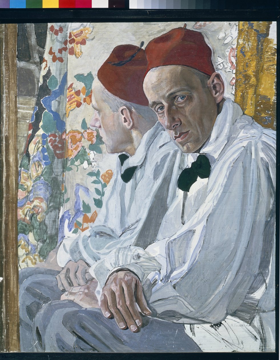 Vsevolod Meyerhold (1874-1940) műsorproducer portréja. Alexander Golovin (Alexander Golovin) (1863-1930) munkája, tempera panelen alkotó: Aleksandr Jakovlevic Golovin