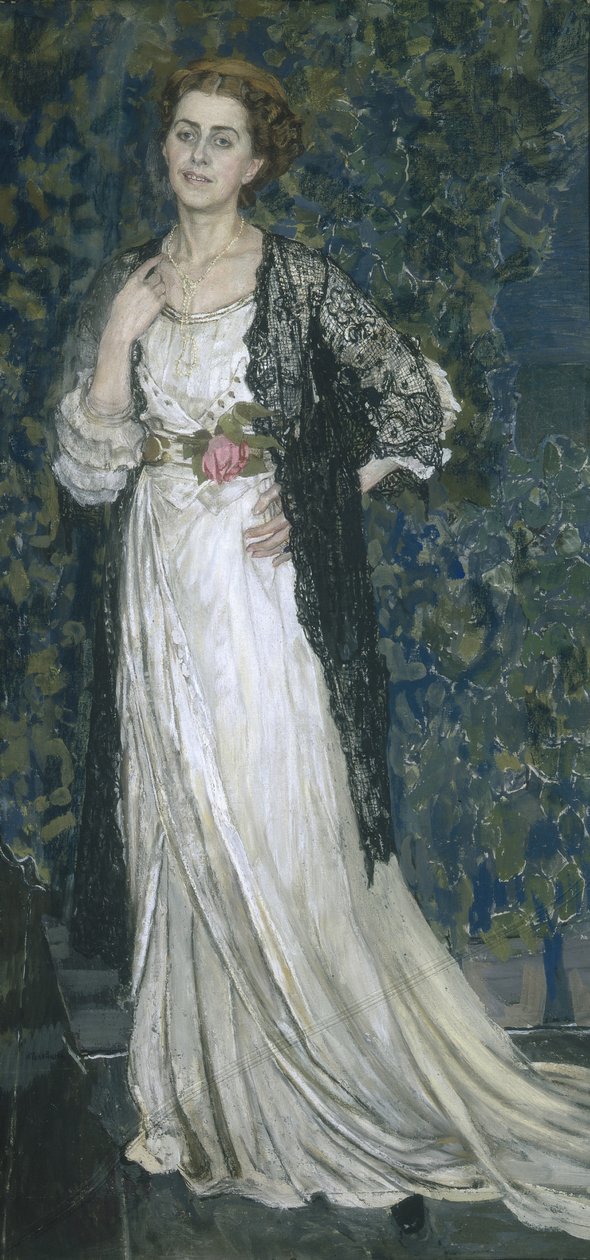 Marina Makovskaya portréja, 1912 alkotó: Aleksandr Jakovlevic Golovin