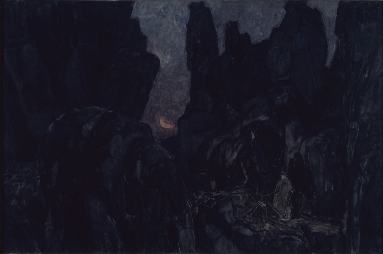 Színpadterve G. Bizet Carmen című operájához, 1908 alkotó: Aleksandr Jakovlevic Golovin
