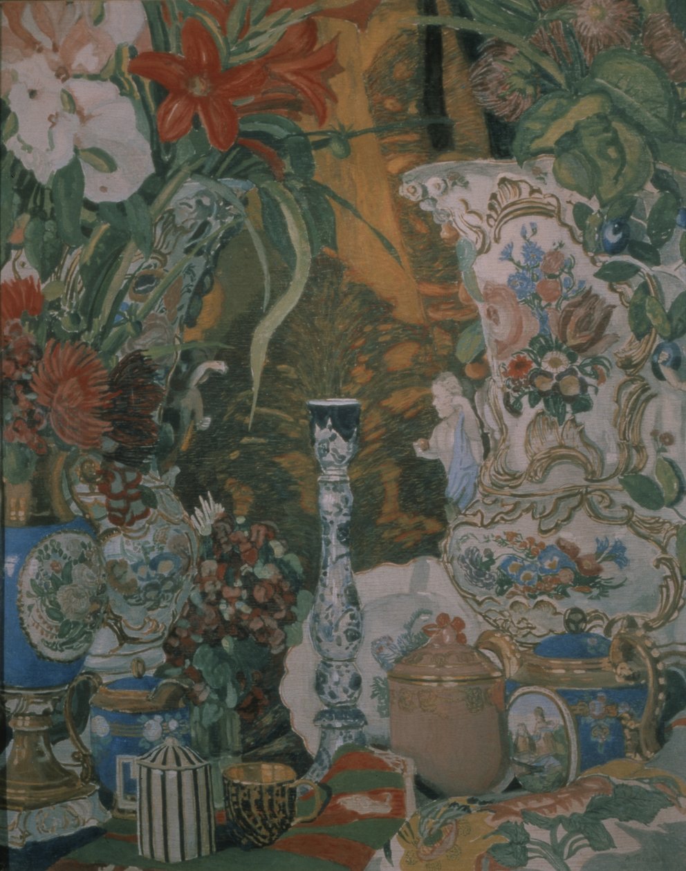 Csendélet. Virágok és porcelánok, 1912 alkotó: Aleksandr Jakovlevic Golovin
