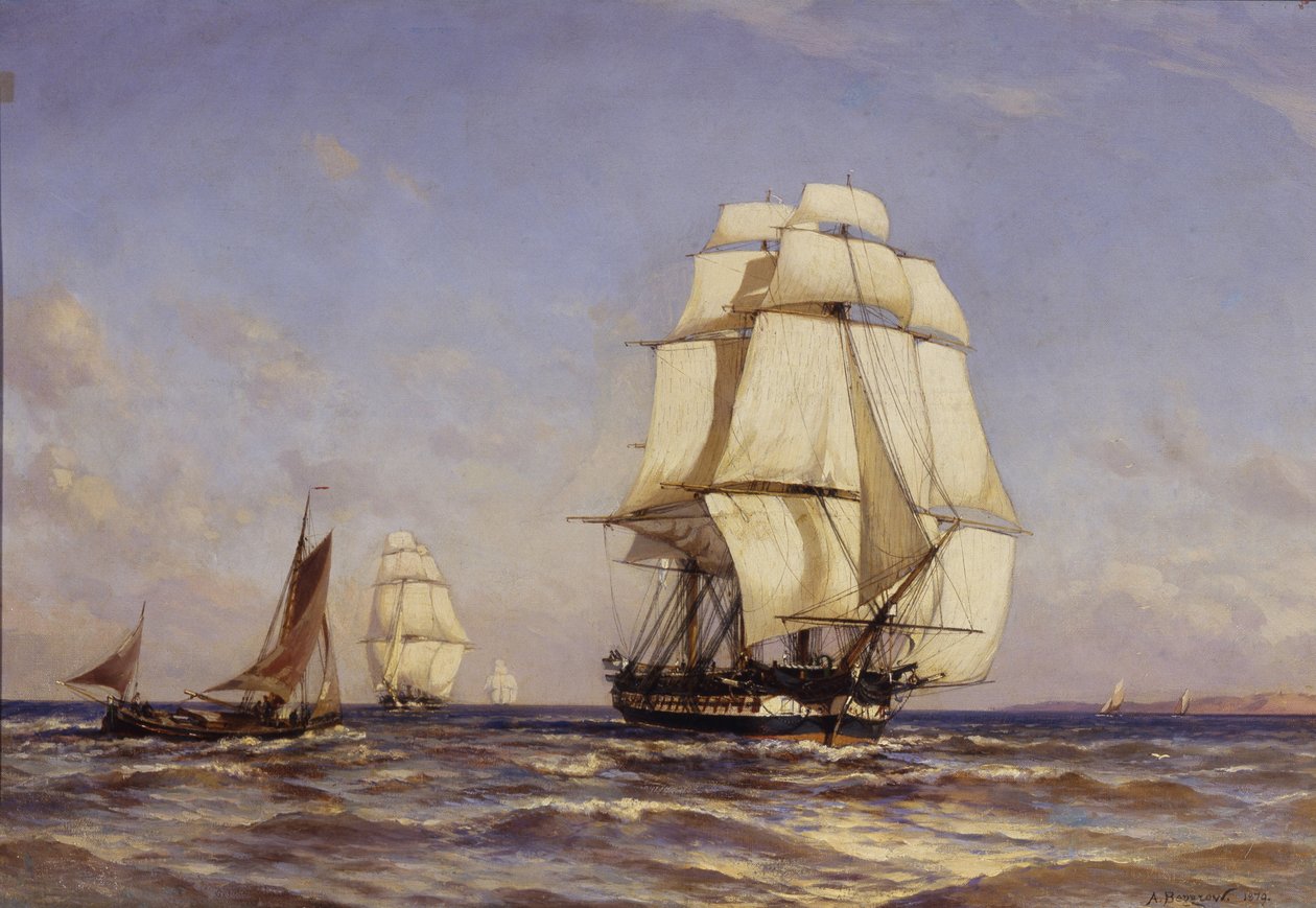 Orosz Mercury fregatt, 1879 alkotó: Aleksandr Karlovich Beggrov