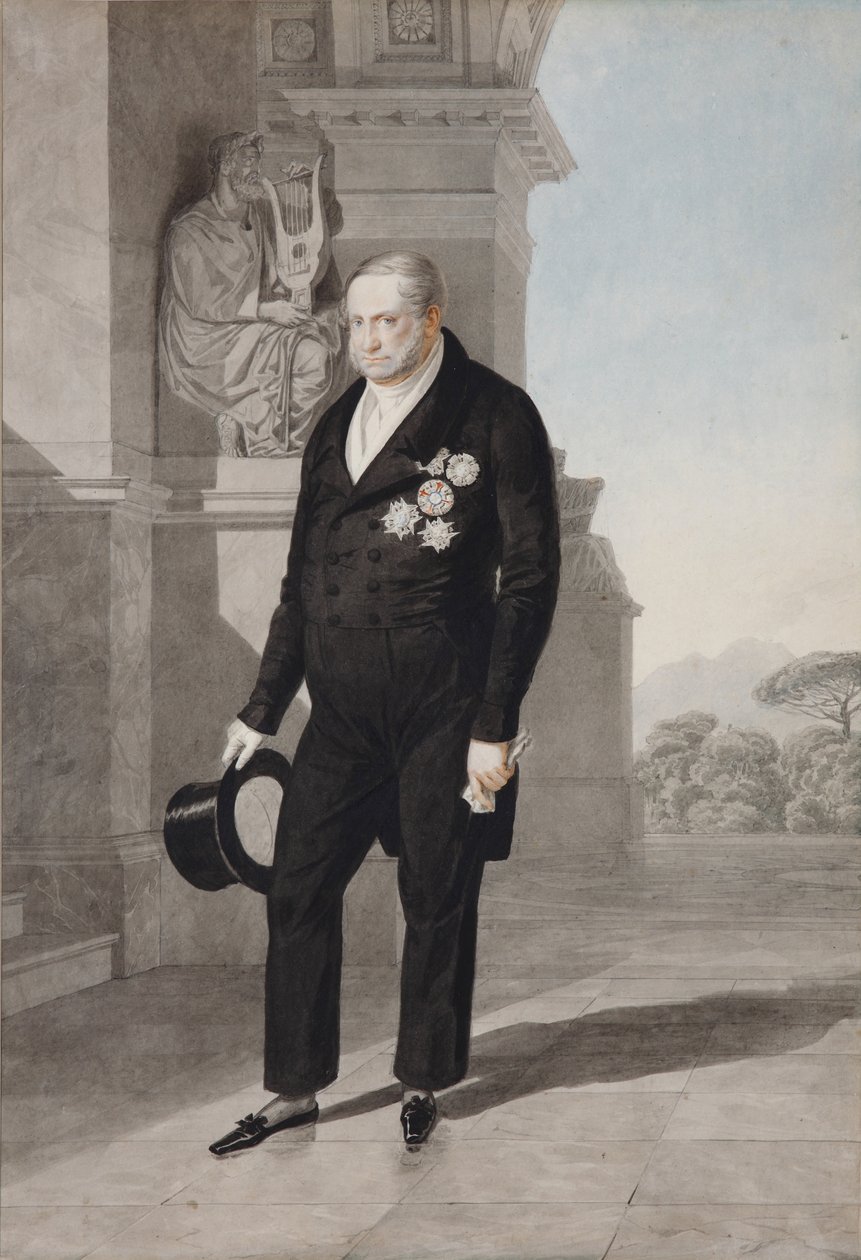 I. Ferenc két szicíliai király portréja 1777-1830, 1825 alkotó: Aleksandr Pavlovich Bryullov