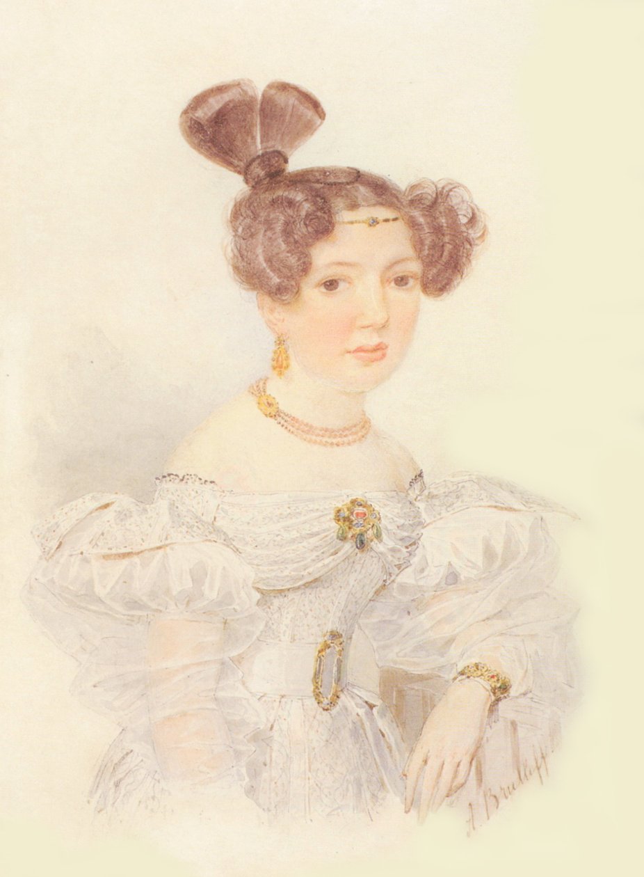 Ekaterina Ivanovna Zagryazhskaya portréja 1779-1842 alkotó: Aleksandr Pavlovich Bryullov