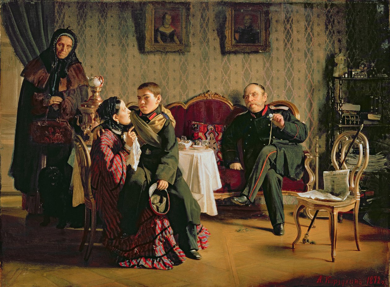Az elválás napja, 1872 alkotó: Aleksei Ivanovich Korzukhin
