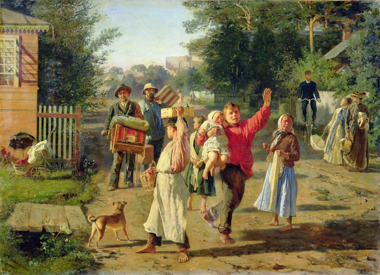 Jön a Petruska, 1888 alkotó: Aleksei Ivanovich Korzukhin