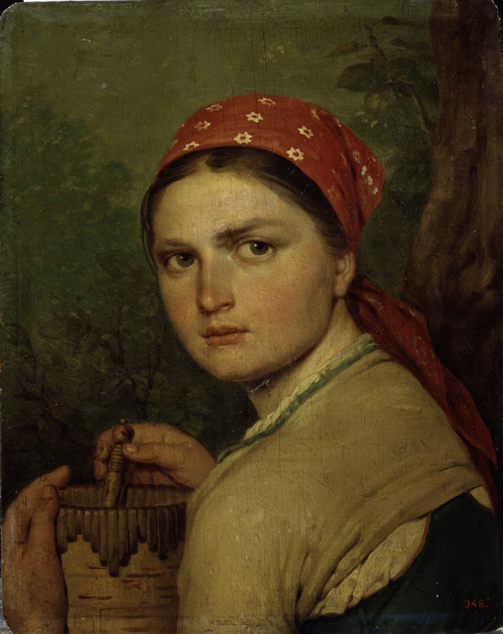 Egy parasztlány c. 1824 alkotó: Aleksei Gavrilovich Venetsianov