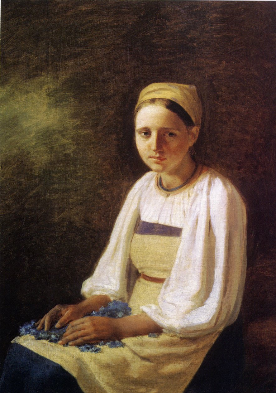 Búzavirágos parasztlány, 1820-as évek alkotó: Aleksei Gavrilovich Venetsianov